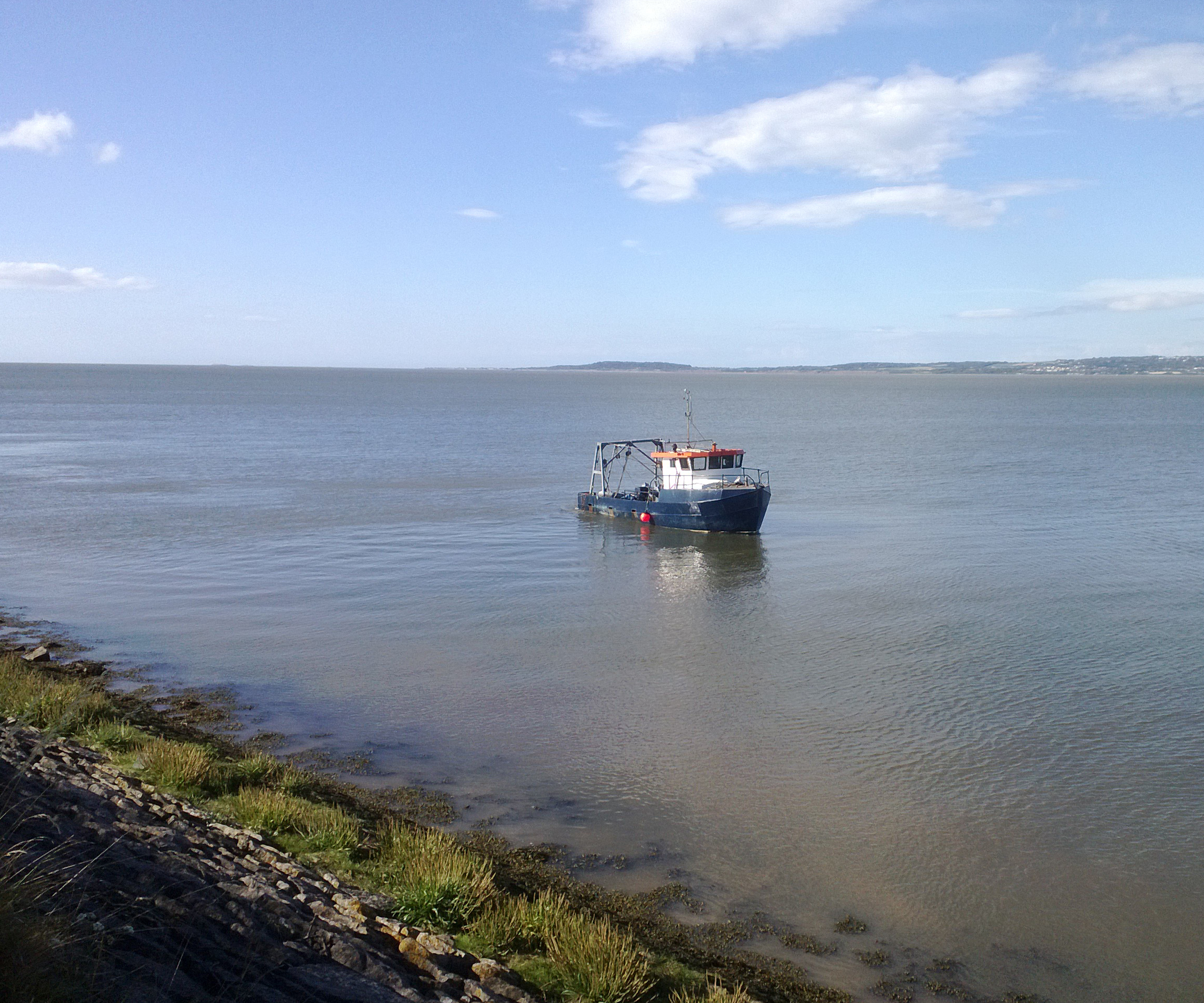 Janey navigating the Dee estuary