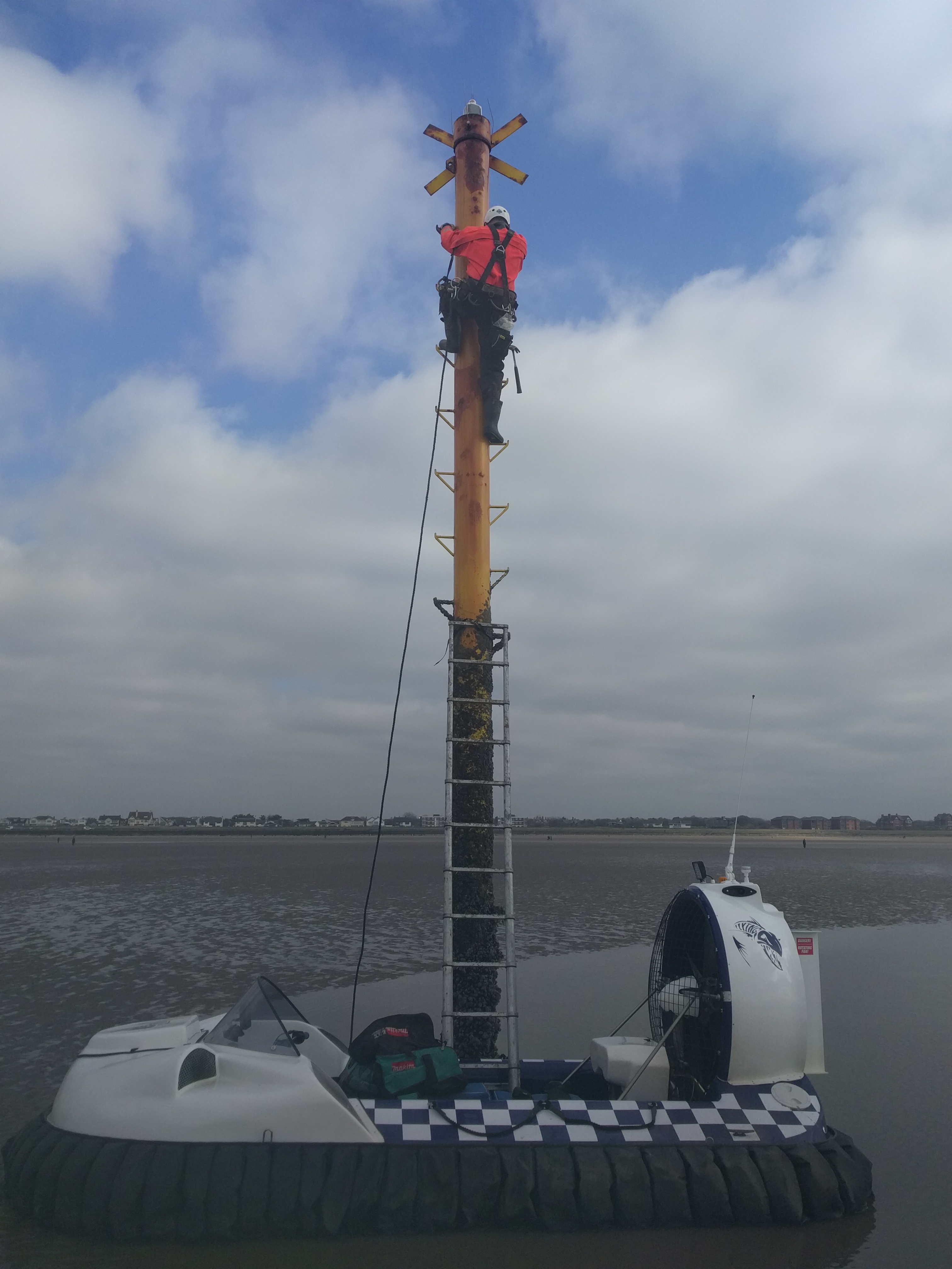Thor at work on Crosby beach, Liverpool